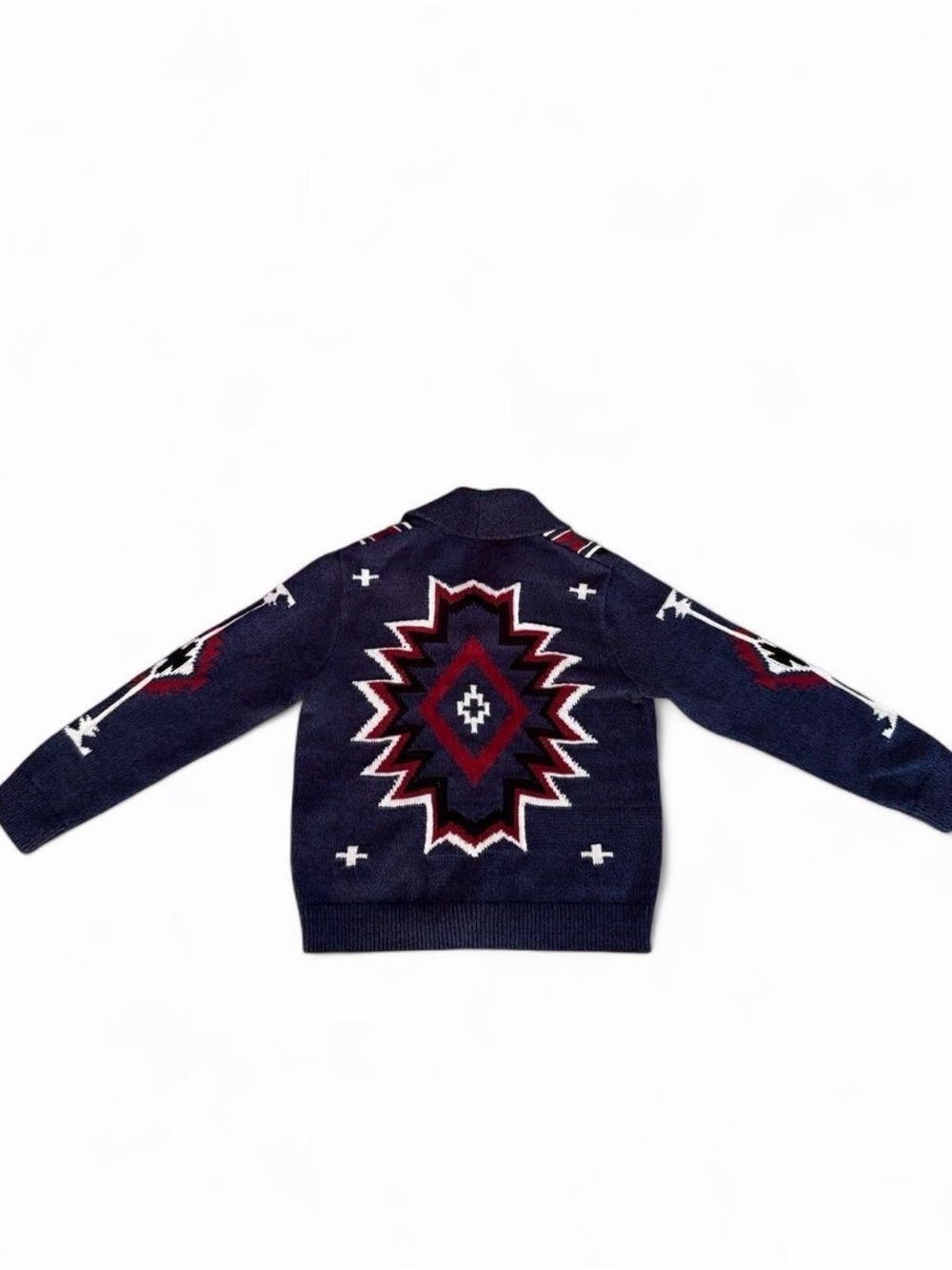 Navy Aztec rare lucky brand Pattern Sweater